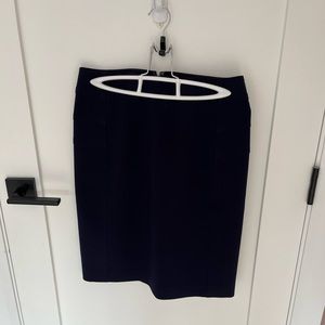 Diane Von Furstenberg Navy Pencil Skirt